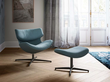 CLEOPAS - Swivel armchair with 4-spoke base by Quadrifoglio Group - view 3